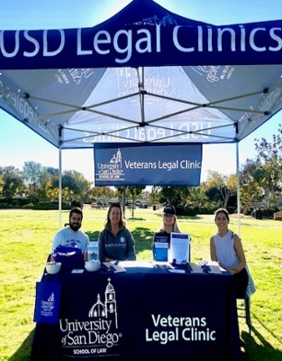 Students from the Veterans Clinic